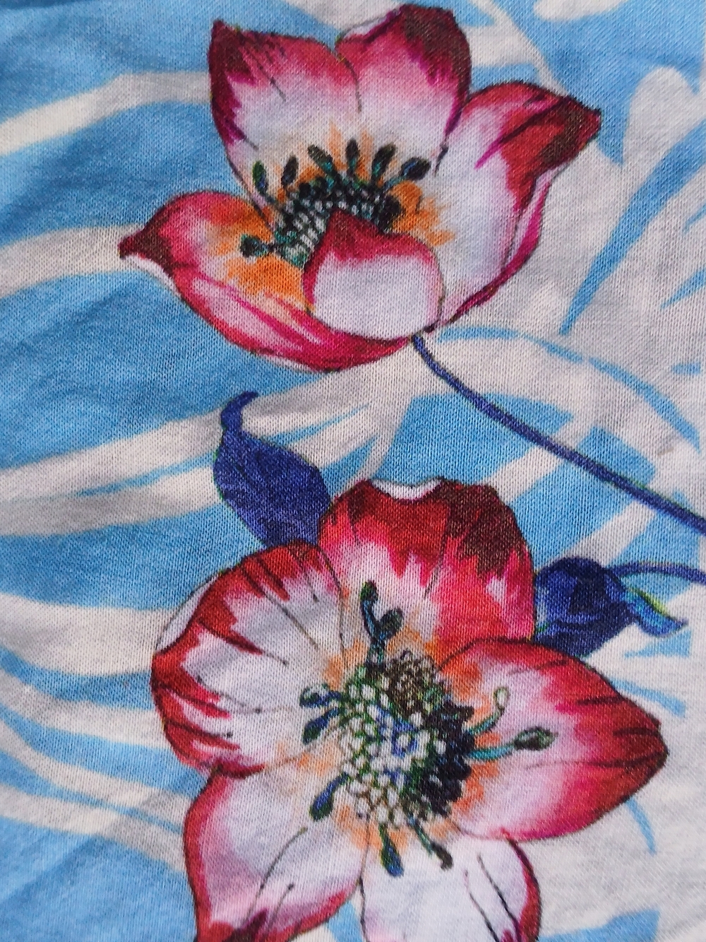 Johnny Was Boho Floral Patchwork Women's Top - Multicolor - Picture 4 of 8